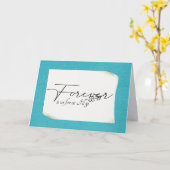 Jubileum voor altijd op papier met krulpapier kaart (Gele Bloem)