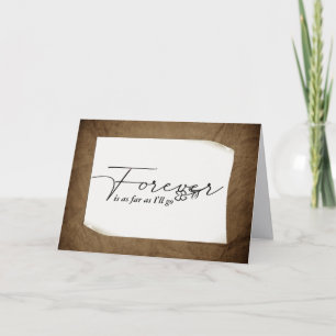 Jubileum voor altijd op papier met krulpapier kaart