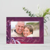 Jubileum voor bruiloft - Aangepaste foto Bedankkaart (Staand voorkant)