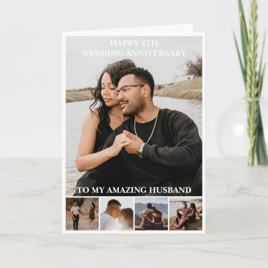 Jubileum voor bruiloft - Aangepaste foto Kaart (Voorkant)