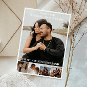 Jubileum voor bruiloft - Aangepaste foto Kaart