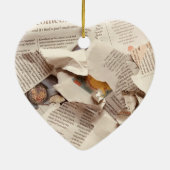 Jubileum voor eerste bruiloft keramisch ornament (Achterkant)