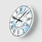 Jubileum voor eerste bruiloft ronde klok (Hoek)