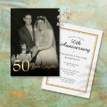 Jubileum voor elk jaar Weddenschap Foto-uitnodigin Briefkaart<br><div class="desc">Een briefkaart voor de uitnodiging voor het houden van een chic bruiloft,  perfect voor elk jaar. U kunt de kleur aanpassen om uw verjaardag te evenaren. Ontworpen door: Thisnotme©</div>