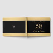 Jubileum voor gouden en zwarte bruidjes gastenboek (Volledig)