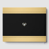 Jubileum voor gouden en zwarte bruidjes gastenboek (Achterkant)