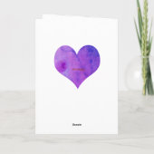 Jubileum voor hartWaterverf Kaart (Achterkant)