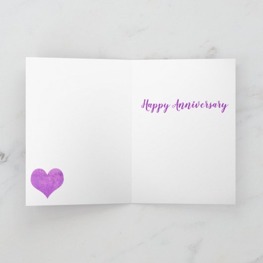 Jubileum voor hartWaterverf Kaart (Binnen)