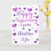 Jubileum voor hartWaterverf Kaart (Gele Bloem)