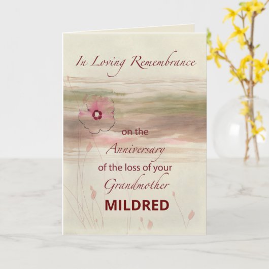 Jubileum voor herdenking van de aangepaste naam bi kaart (Gele Bloem)