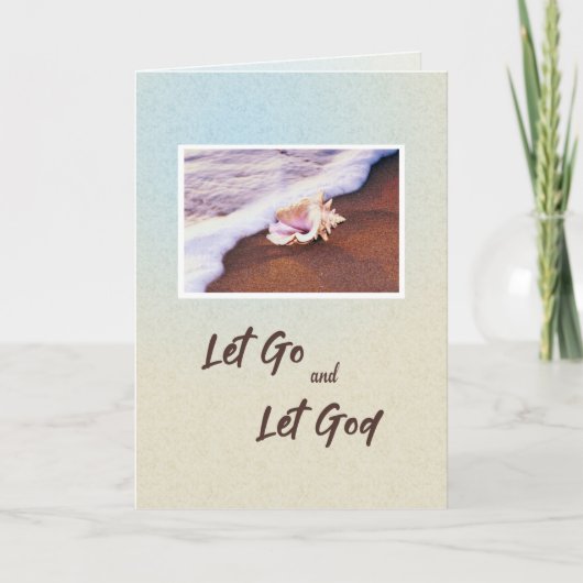 Jubileum voor herstel Seashell 12 stap Addiction Kaart (Voorkant)