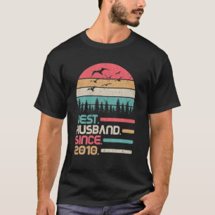 Jubileum voor huwelijk 12 jaar Beste man T-shirt
