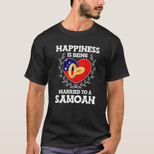 Jubileum voor huwelijk met een Samoaanse vrouw T-shirt (Voorkant)