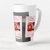 Jubileum voor jullie beiden latte mok (Rechterhoek)