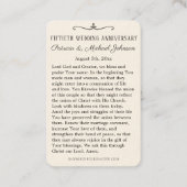 Jubileum voor katholieke weddenschappen voor de He Visitekaartje (Achterkant)