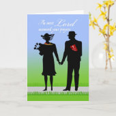 Jubileum voor koppel, Christelijk thema Kaart (Gele Bloem)