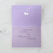 Jubileum voor koppel viering lavendel kaart (Binnen)