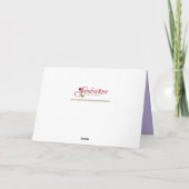 Jubileum voor koppelviering lavendel kaart (Achterkant)