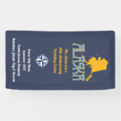 Jubileum voor kruisdeuren voor Alaska-familie Spandoek (Horizontaal)