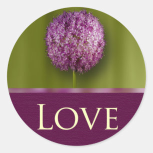 Jubileum voor liefdesweddenschappen en enveloppen ronde sticker