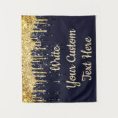 Jubileum voor marineweddenschap Foto Booth Backdro Wandkleed (Voorkant)