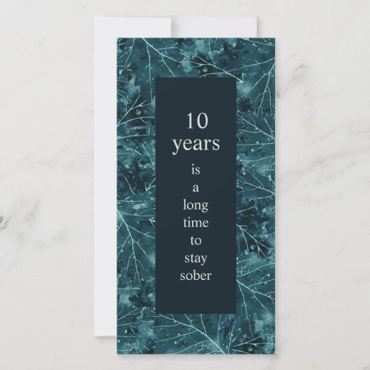 Jubileum voor obriety een lange tijd om de Sober C Kaart (Voorkant)