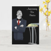 Jubileum voor pastoor kaart (Gele Bloem)