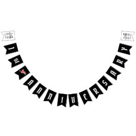 Jubileum voor persoonlijk weddenschap met fietsen vlaggetjes