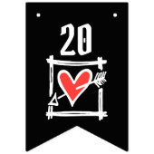 Jubileum voor persoonlijk weddenschap met fietsen vlaggetjes (Tweede vlag)