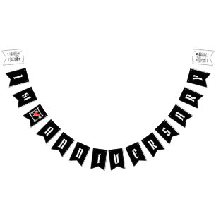 Jubileum voor persoonlijk weddenschap met fietsen vlaggetjes