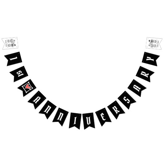 Jubileum voor persoonlijk weddenschap met fietsen vlaggetjes (Alle)