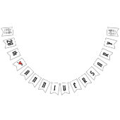 Jubileum voor persoonlijk weddenschap met fietsen vlaggetjes (Alle)