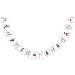 Jubileum voor persoonlijk weddenschap met fietsen vlaggetjes