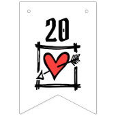 Jubileum voor persoonlijk weddenschap met fietsen vlaggetjes (Tweede vlag)