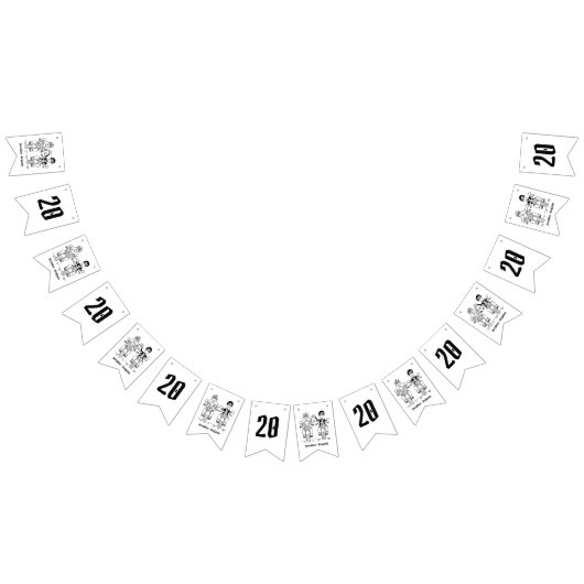 Jubileum voor persoonlijk weddenschap met fietsen vlaggetjes (Alle)