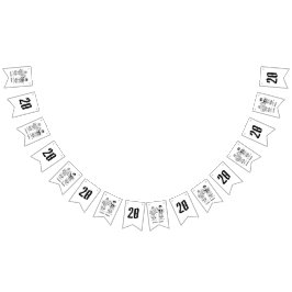 Jubileum voor persoonlijk weddenschap met fietsen vlaggetjes