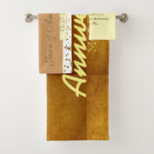 Jubileum voor persoonlijke paren bad handdoek (Insitu)