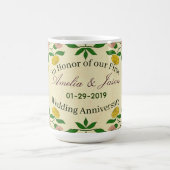 Jubileum voor persoonlijke paren koffiemok (Center)