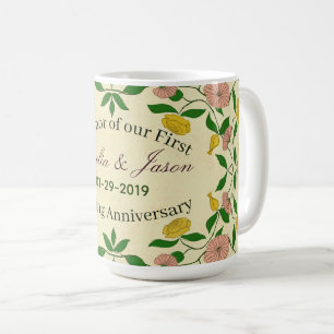 Jubileum voor persoonlijke paren koffiemok