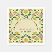 Jubileum voor persoonlijke paren servet (Voorkant)