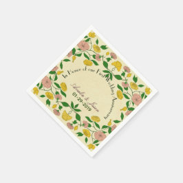 Jubileum voor persoonlijke paren servet