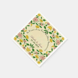 Jubileum voor persoonlijke paren servet