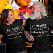 Jubileum voor persoonlijke weddenschappen met een  t-shirt