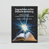 Jubileum voor priesterbestelling - OM HET EVEN WEL Kaart (Staand voorkant)