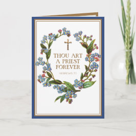 Jubileum voor religieuze katholieke priesterbezett kaart