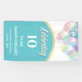 Jubileum voor schuifdeur achter deur spandoek (Horizontaal)