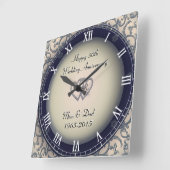 Jubileum voor sierweddenschappen vierkante klok (Hoek)