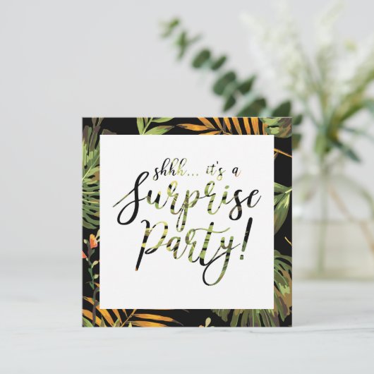 Jubileum voor Tropische zomerverrassingen Kaart (Staand voorkant)