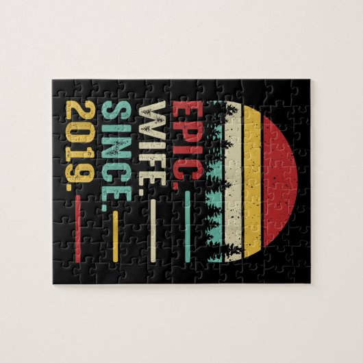 Jubileum voor tweede bruiloft legpuzzel (Horizontaal)