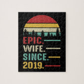 Jubileum voor tweede bruiloft legpuzzel (Verticaal)